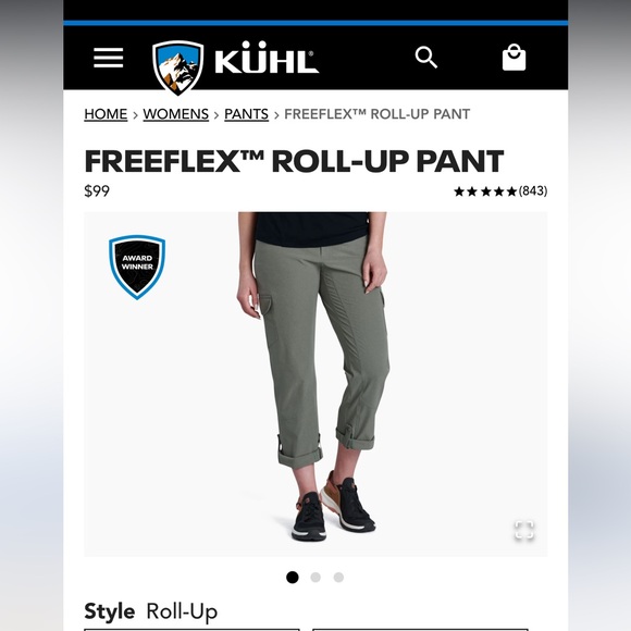 KUHL Freeflex Roll-up Pant - Picture 4 of 4